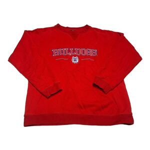 VTG 90s Pro Player Butler Bulldogs NCAA Basketball Red‎ Crewneck Sweatshirt Sz M